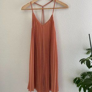 Peach Chiffon Shift Dress